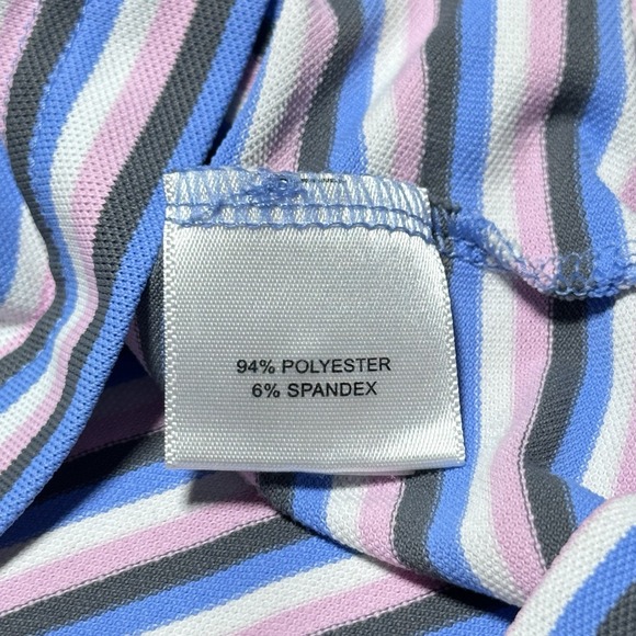 Peter Millar Golf Polo Sz XL Striped Palmetto Dunes Arthur Hills GC‎ Hilton Head - Picture 5 of 9